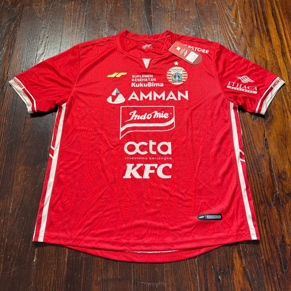 Juara Persija Jakarta Soccer Jersey Mens 2XL Red 2022 Home Kit Supporter NWT
